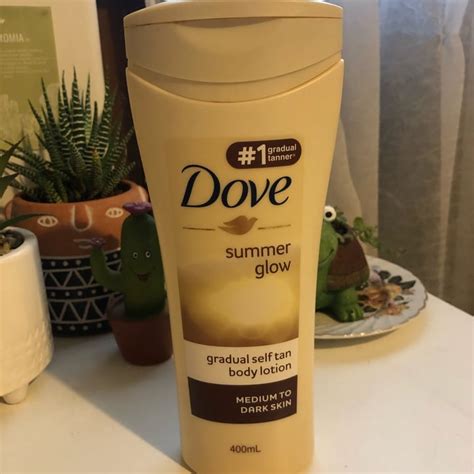 dove moisturiser tan